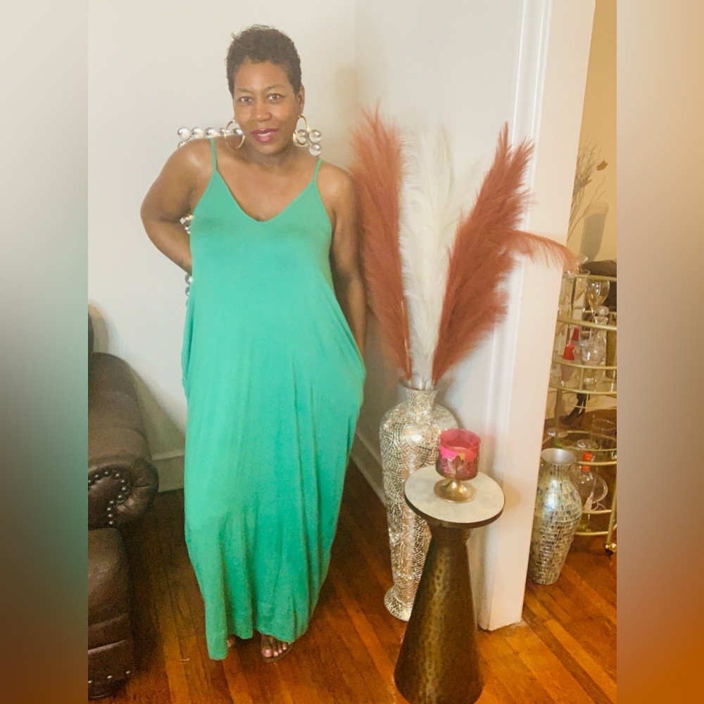 New Green Coral Dress